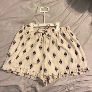 MOD Black and Off-White Shorts